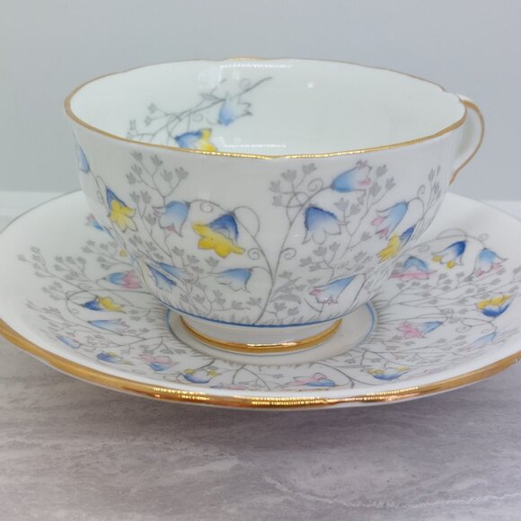 Royal Stafford Other - Vintage Royal Stafford Tea Cup And Saucer Bluebell Time